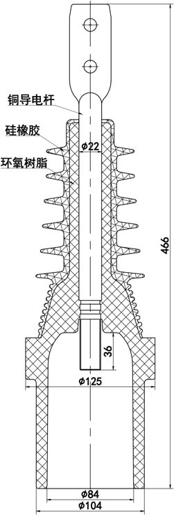 FZW28A(vsp5) -12KV Straight Bushing