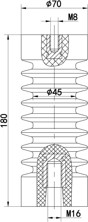 Φ70×180 Insulator